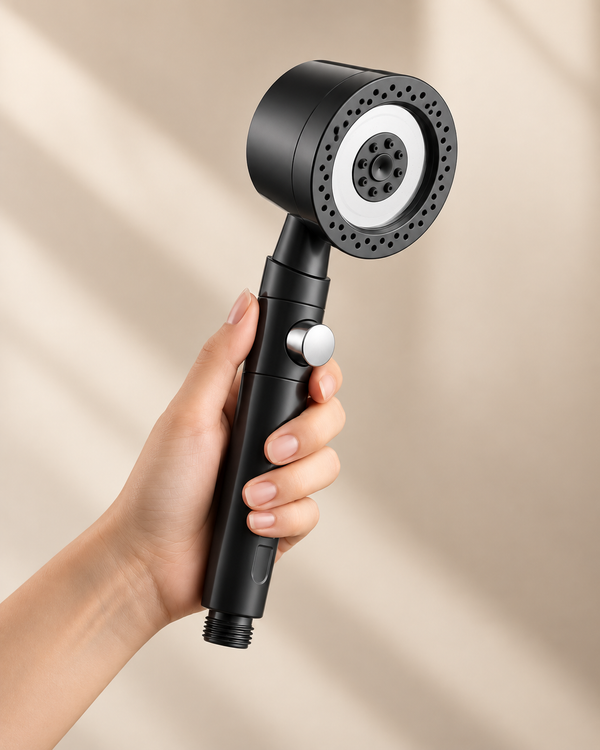 Noir / Sans flexible / 1 filtre (Inclus)