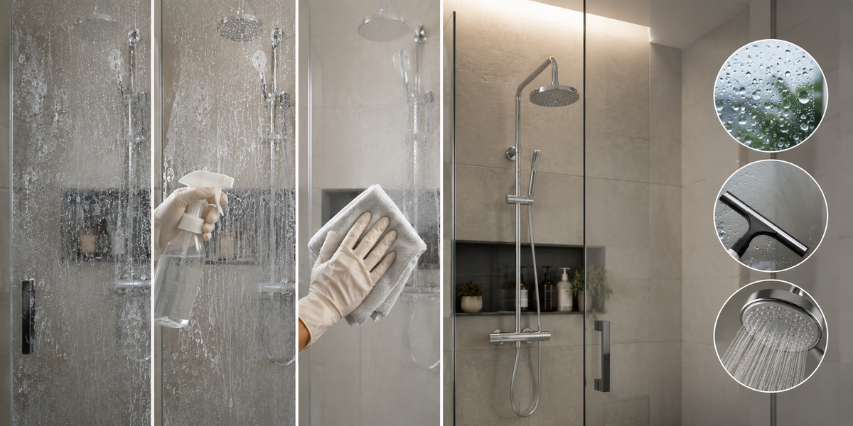 Enlever le calcaire sur une paroi de douche, et l'empêcher de revenir